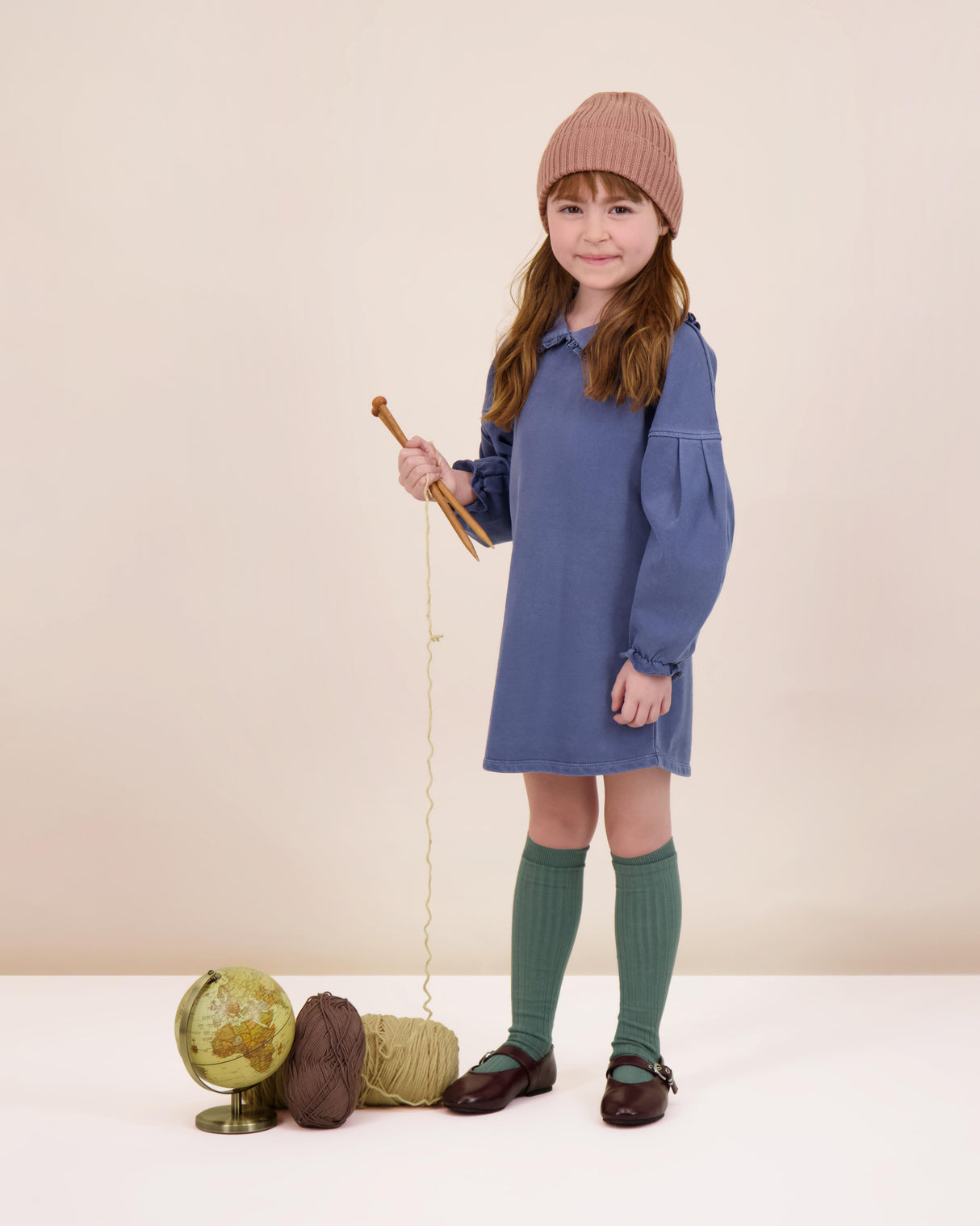 Analogie by Lil Legs Wash Sweatshirt Collection Girls Dress - WSD