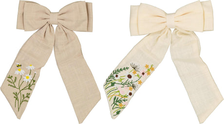 Keshet Girls Embroidered Hair Clip - CL2601