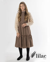 Lilac Designz Teens Houndstooth Dress - 7502