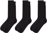 Memoi Mens Ribbed Extra Wear Gold Series Socks 3 Pack - MM-454