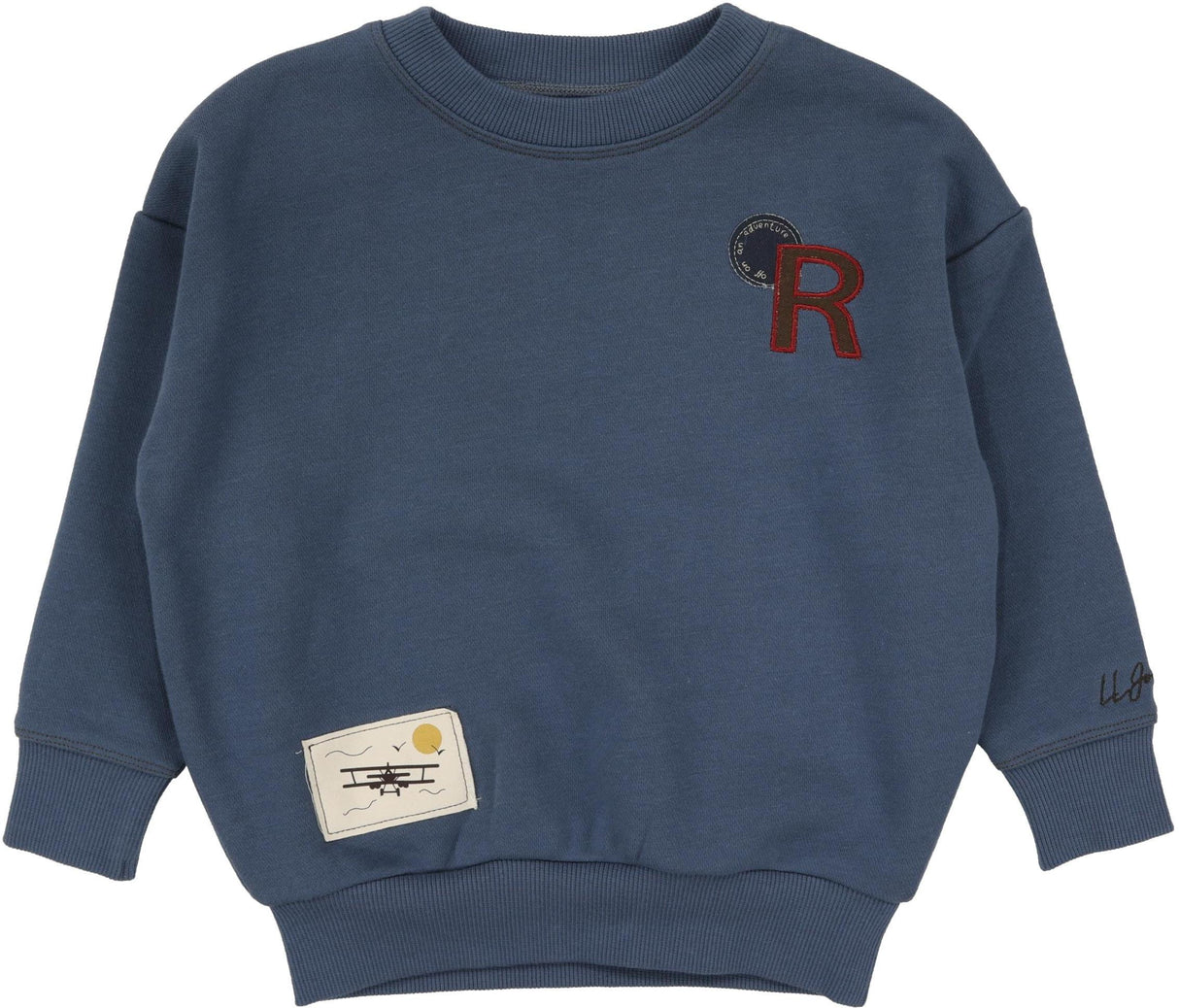 Lil Legs Wardrobe Staple Collection Boys Patch Sweatshirt - PSW