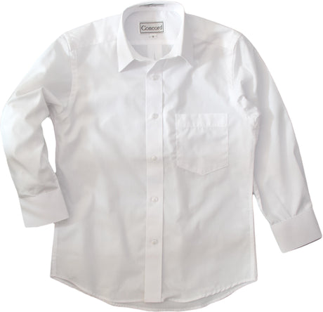 Concord Mens Long Sleeve White Dress Shirt