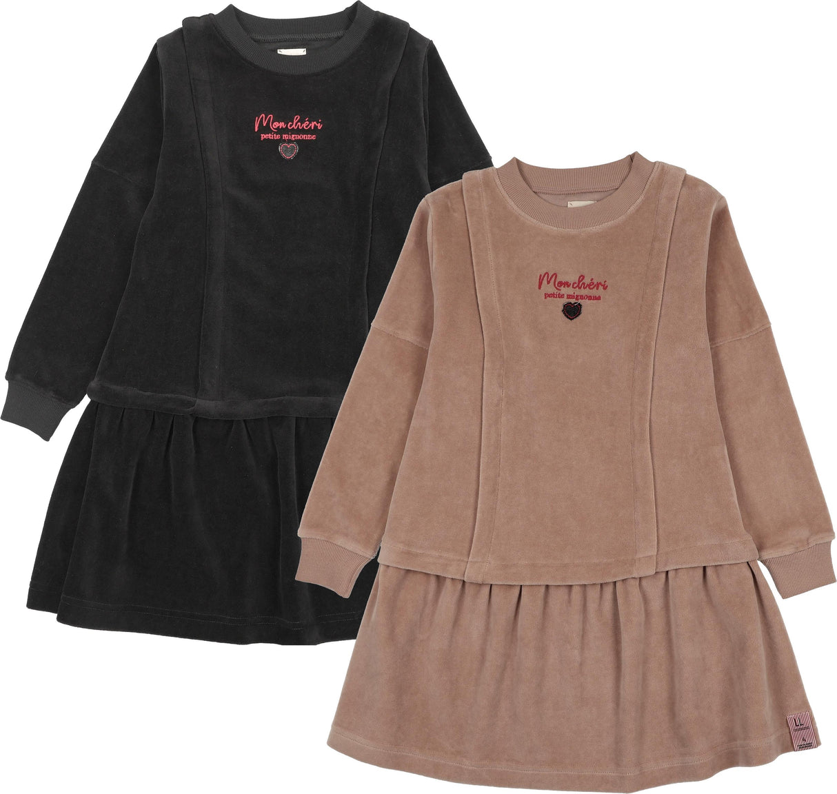 Analogie by Lil Legs Velour Vibes Collection Girls Velour Dress - AF26D206