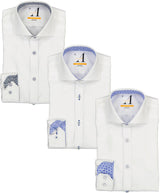 Alviso Boys Long Sleeve Dress Shirt with Contrast - Spring 2026