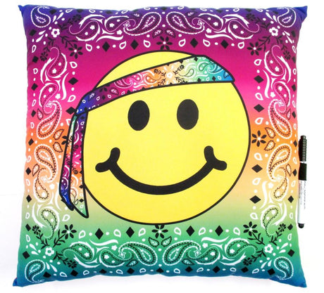 Bunk Junk Bandana Emoji Autograph Pillow - BJ705