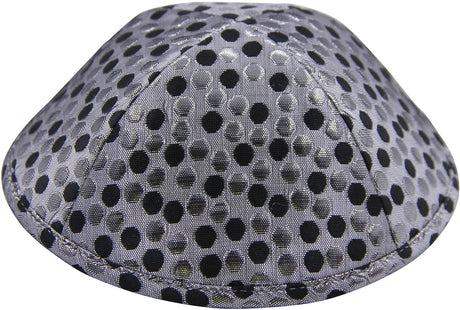 iKippah Boys Silver Dots Yarmulka