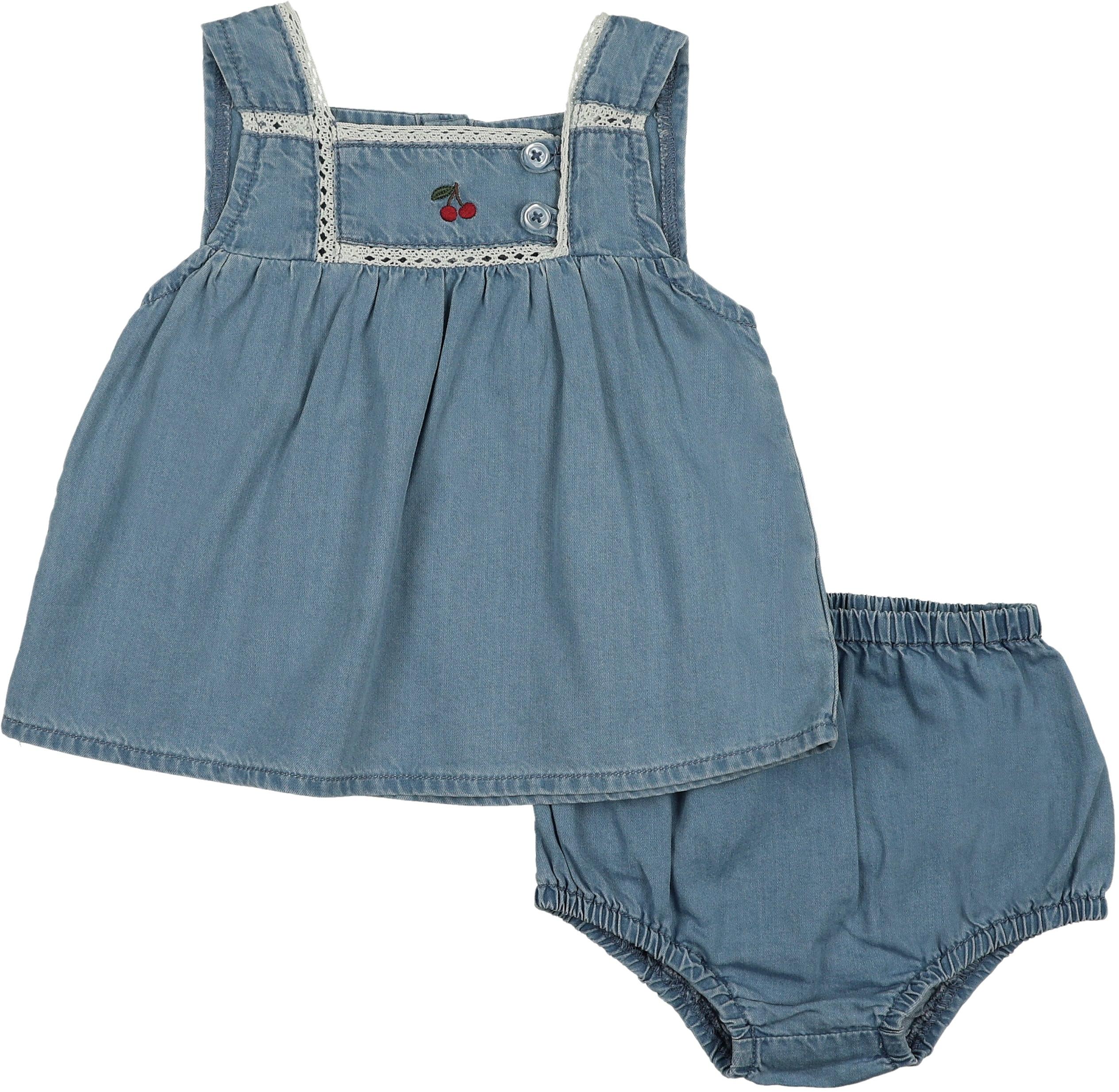 Analogie Denim Capsule Toddler Girl Set - Blue Tencel, 18M Analogie Denim Capsule Toddler Girl Set - Blue Tencel, 18M