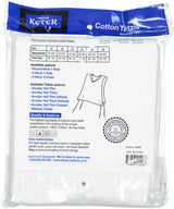 Keter Judaica Mens 100% Cotton Round-Neck Avodas Yad Thick Tzitzis with Sefardi Strings