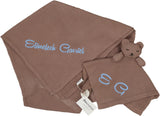 Bleu La La Baby Boys Girls Knit Blanket & Lovey Gift Box Set - BKT-LVY-GS-BR