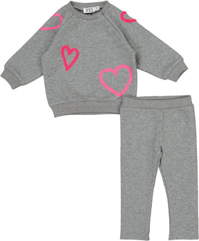 Gray Mix/Neon Pink