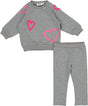 Gray Mix/Neon Pink
