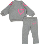 Gray Mix/Neon Pink