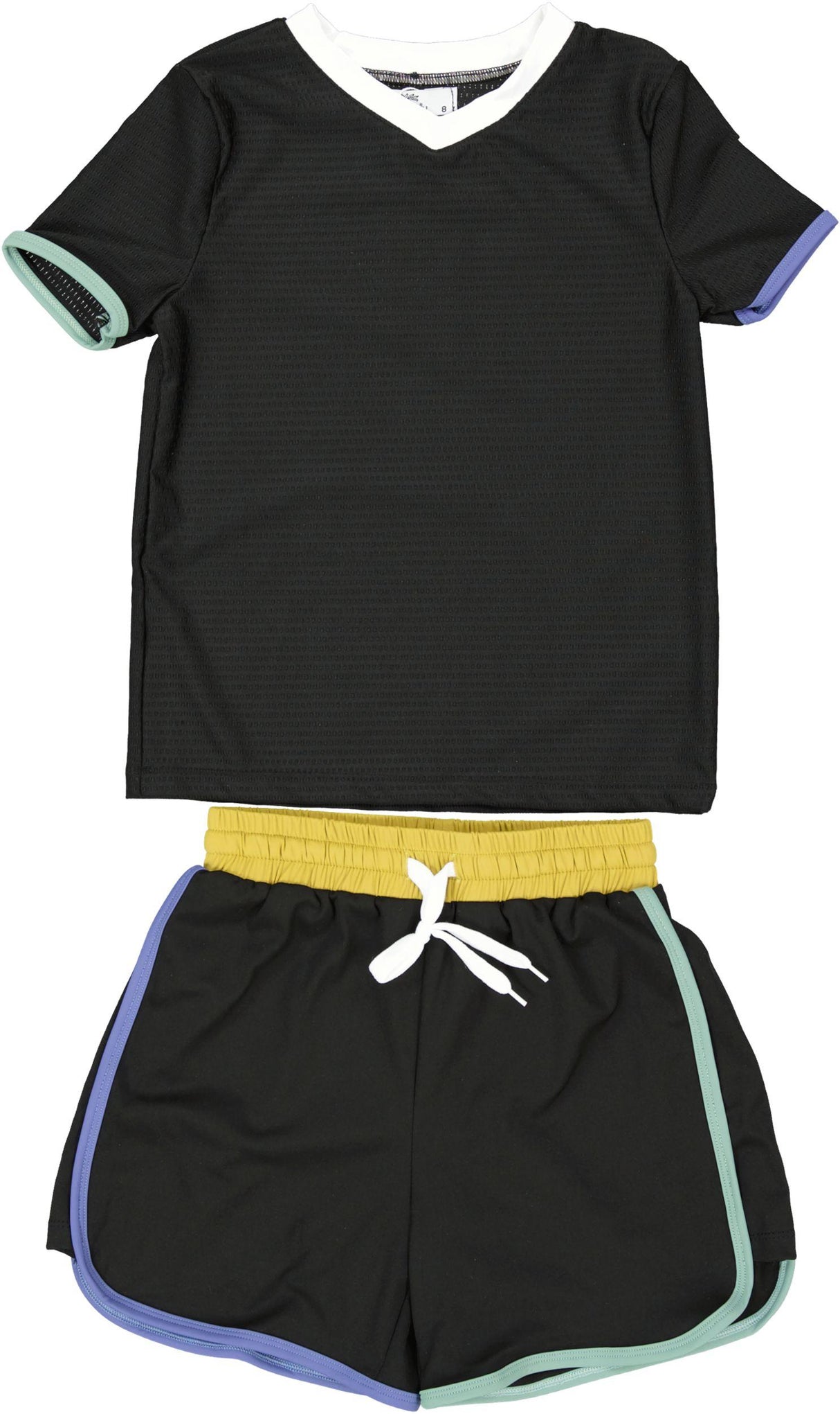 Doodlu Boys Colored Trim Bathing Suit & Shirt Set - BST-1202