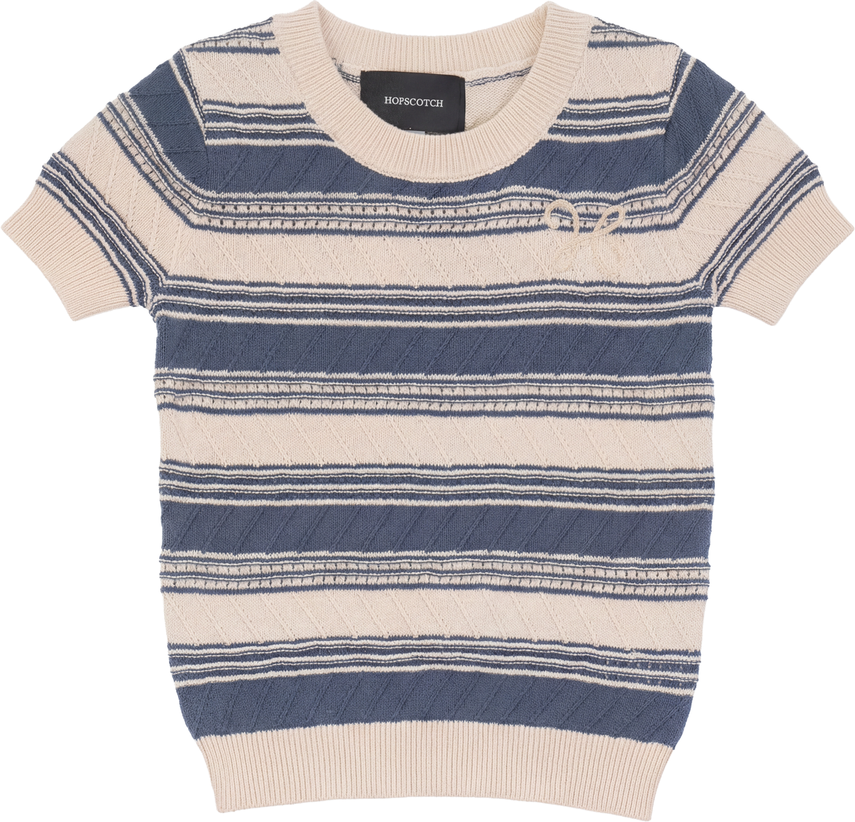Hopscotch Boys Textured Short Sleeve Sweater - SB6CP7323