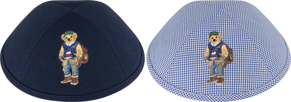 iKippah Dov Bear Booky Cotton Yarmulka
