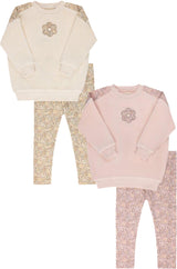 Aurora Baby Girls Velour Flower Outfit - AAW25-007