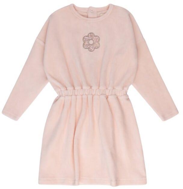 Aurora Girls Velour Flower Dress - AAW25-0072