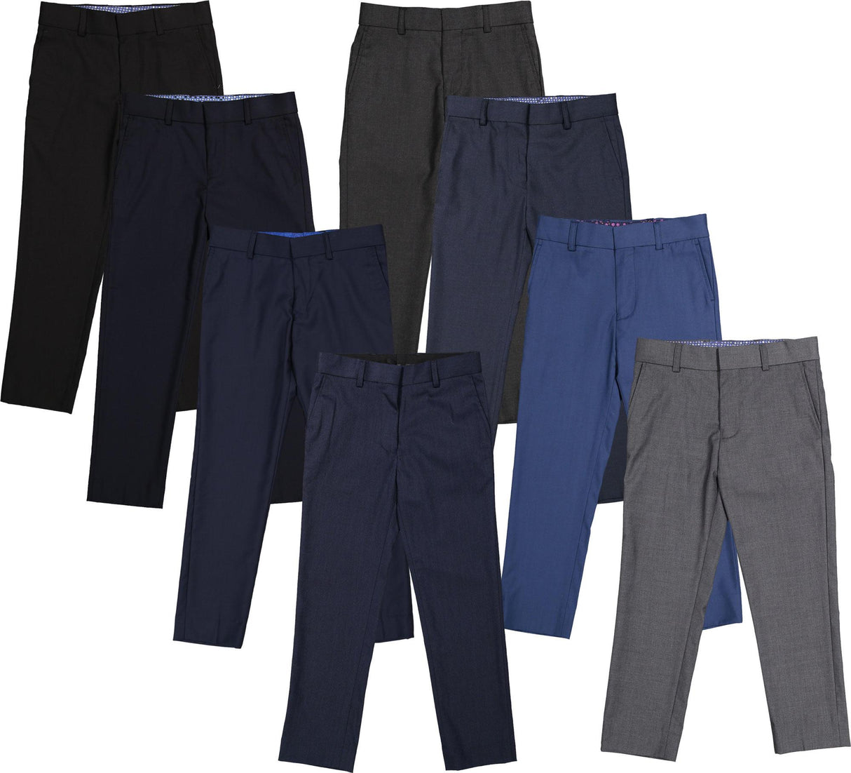 T.O. Collection Boys Flat Front Dress Pants