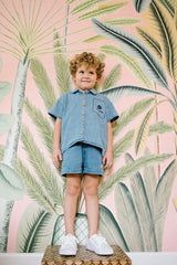 Analogie by Lil Legs Denim City Collection Boys Short Sleeve Shirt - DCSH