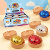 ShirtStop Mini Dumpling Squishy with Steamer - Glitter Edition