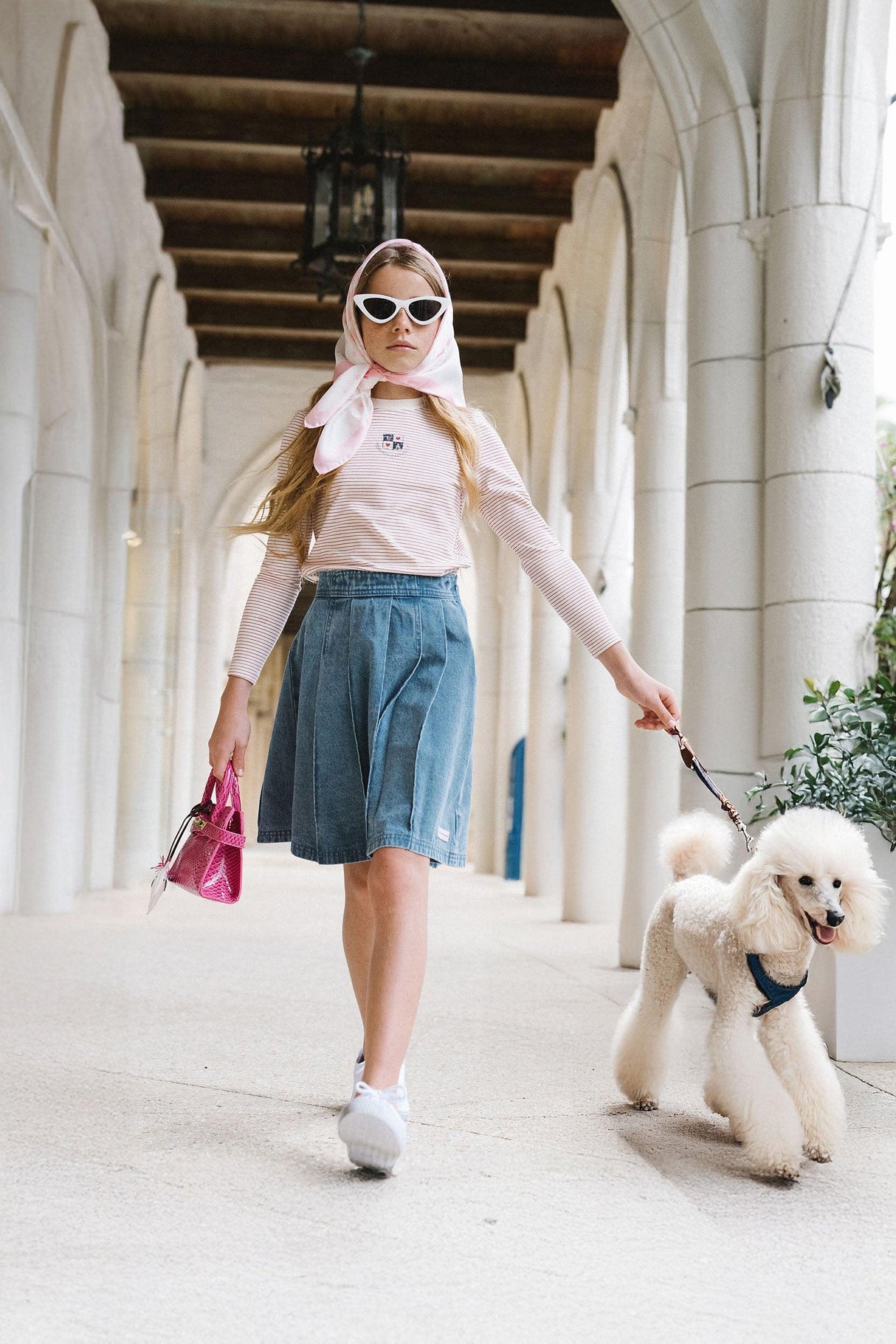 Analogie by Lil Legs Denim City Collection Girls Pleated Skirt - DCPSK