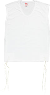 Keter Judaica Mens Perf-Tzit Round Neck Undershirt Tzitzis with Sefardi Strings