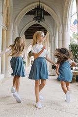 Analogie by Lil Legs Denim City Collection Girls Overlay Skirt - DCOSK