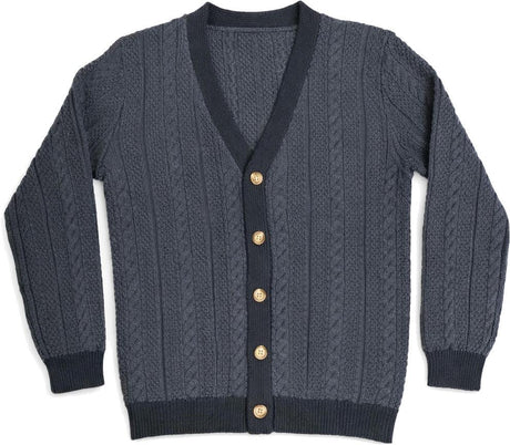 Klai Boys Textured Cable Knit Cardigan - G3045