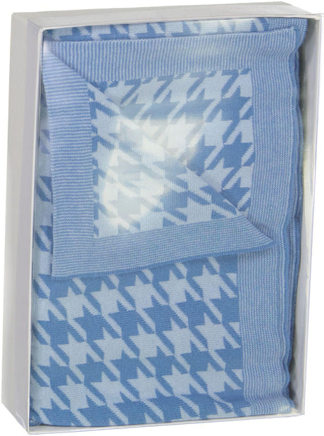 ShirtStop Baby Boys Girls Houndstooth Knit Blanket