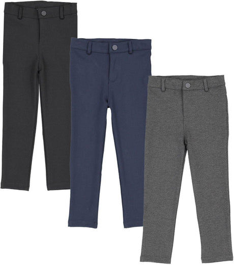 Lil Legs Basic Collection Boys Stretch Knit Dress Pants