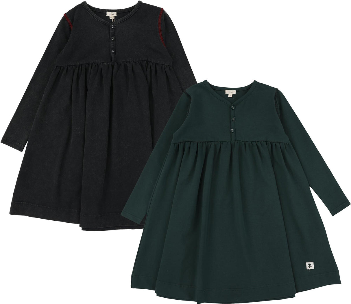 Lil Legs Wardrobe Staple Collection Girls Contrast Stitch Dress - CSD