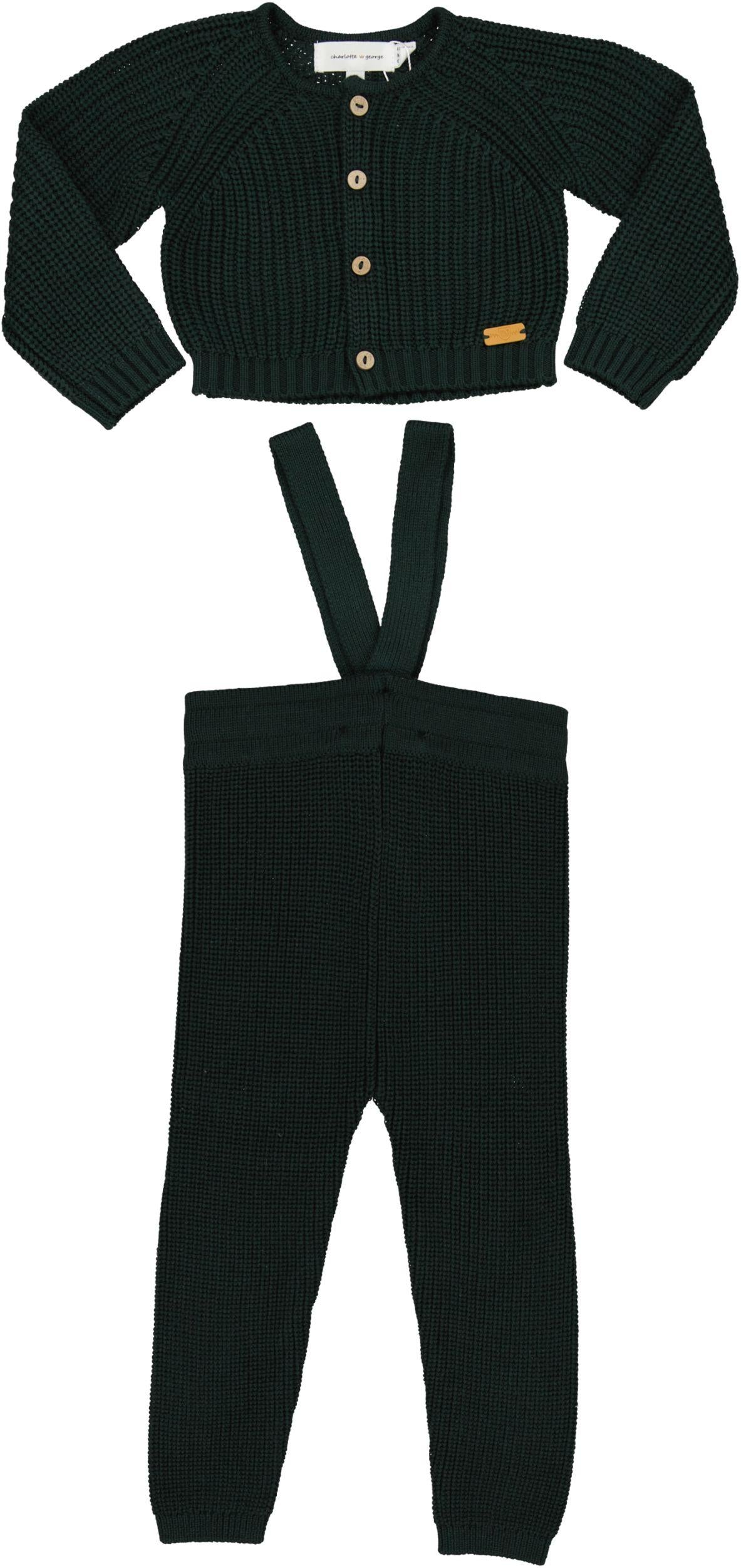 Charlotte & George Baby Boys Girls Rib Knit Outfit - WB5CP7241E
