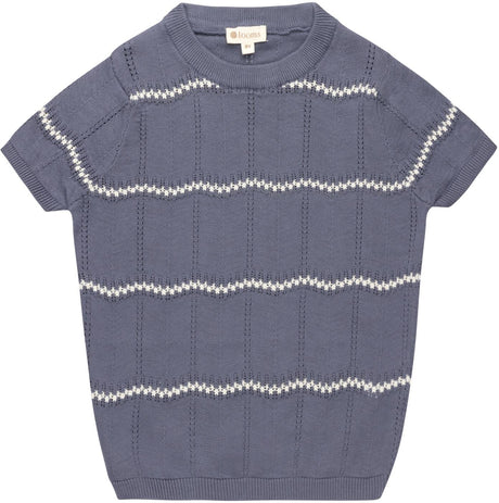 Looms by Ely's & Co. Boys Wavy Knit Short Sleeve Sweater - LSS26-0098