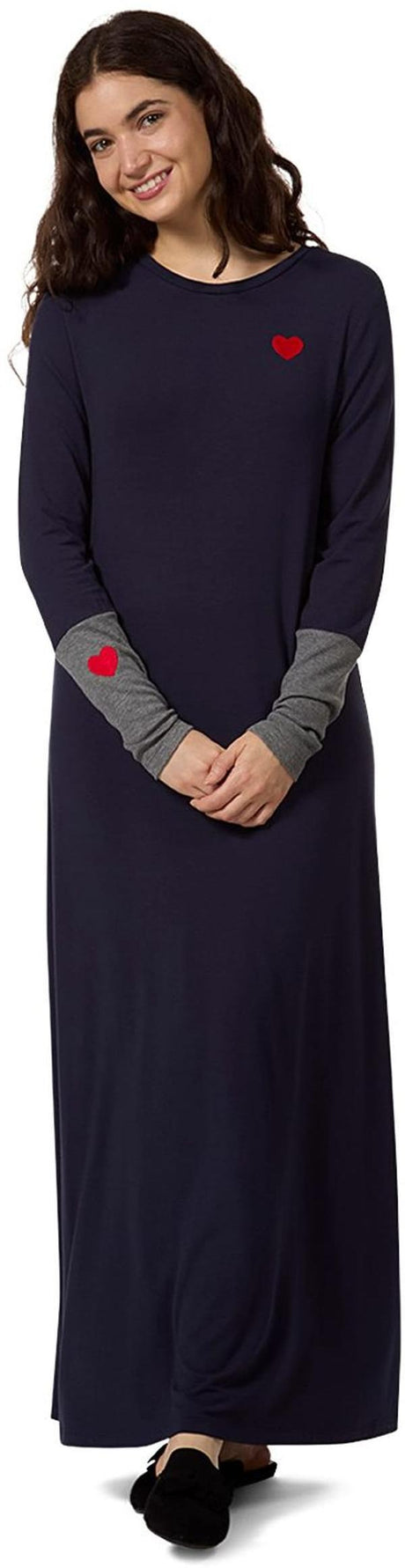 Memoi Womens Sweetheart Modal Blend Full-Length Nightgown - CNL09973