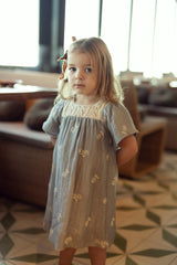Clo Girls Embroidered Crochet Dress - SB5CP7146D