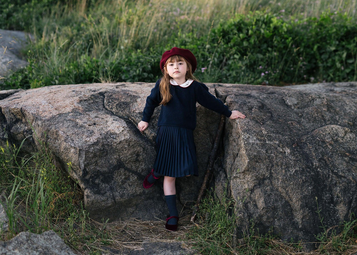 Lil Legs Basic Collection Girls Knife Pleated Skirt - KPS