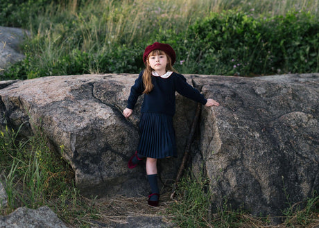 Lil Legs Basic Collection Girls Knife Pleated Skirt - KPS