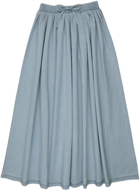 Lil Legs Camp Scouts Collection Girls Denim Drawstring Maxi Skirt - DDMSKT