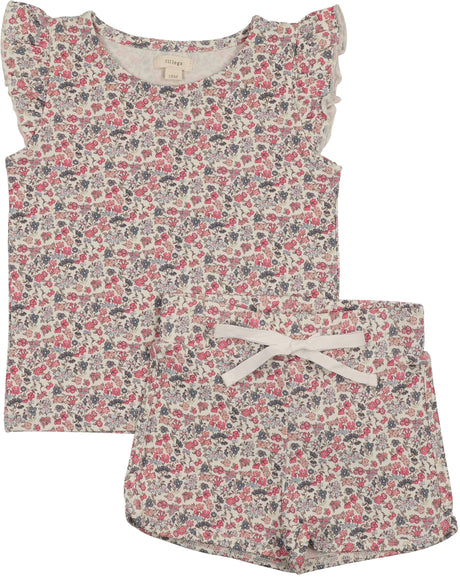 Lil Legs Camp Scouts Collection Baby Girls Flutter Printed Toddler Outfit Set- FPTS