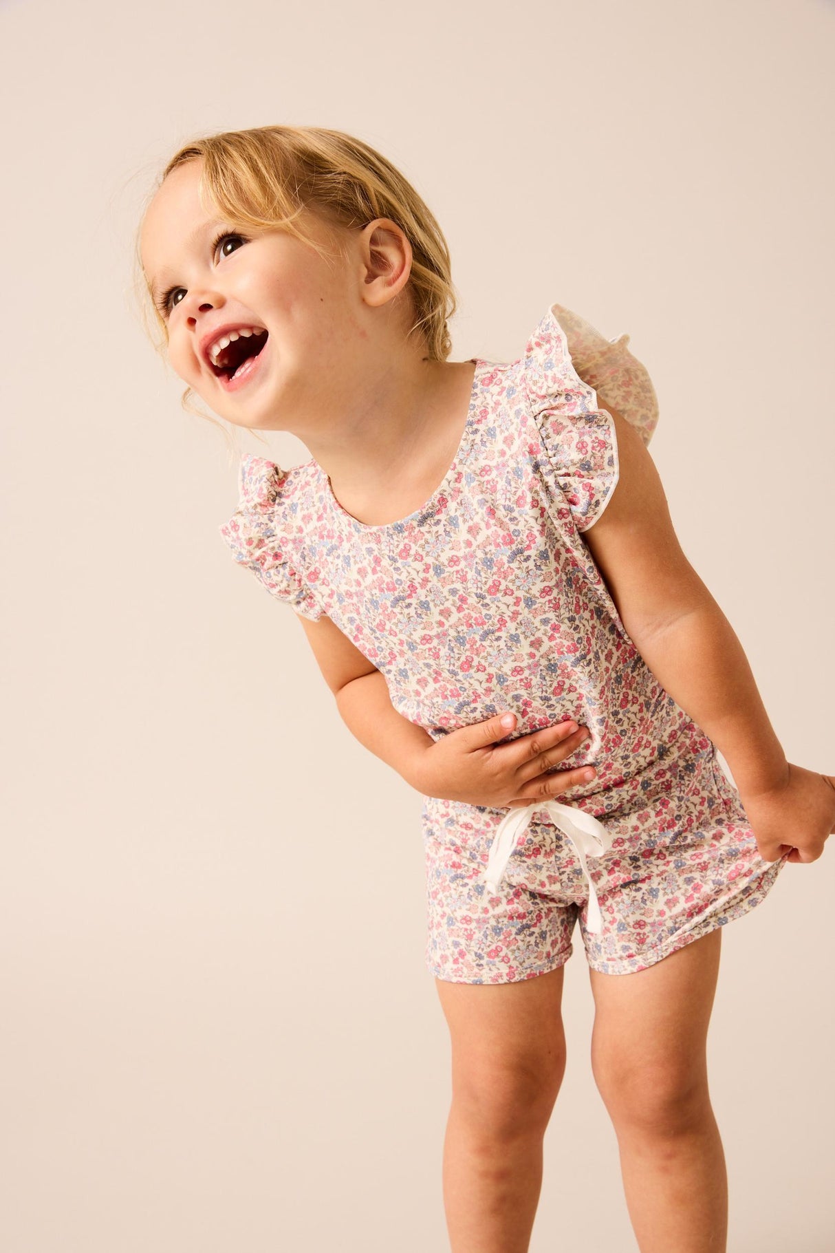 Lil Legs Camp Scouts Collection Baby Girls Flutter Printed Toddler Outfit Set- FPTS