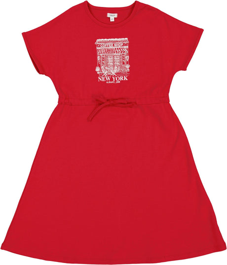 Bonjoy Girls Coffee Shop Short Sleeve Dress - BTSS26035SSD