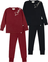 L'amour Lou Boys Girls Rope Embroidered Cotton Pajamas - LLFW01