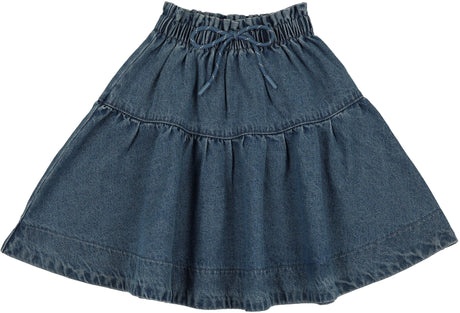Lil Legs Camp Scouts Collection Girls Denim Gathered Skirt - DGSK