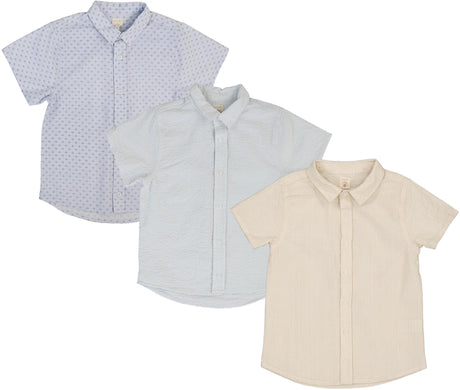 Analogie by Lil Legs Mountain Meadows Collection Boys Short Sleeve Dress Shirt - MMSH