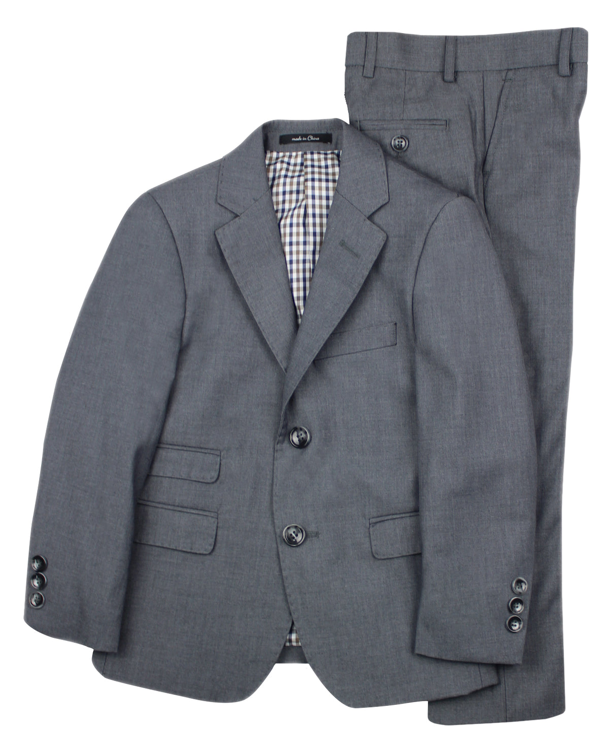 T.O. Collection Boys Medium Gray Suit Separates - AF31886-174