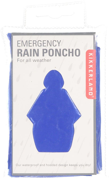 Kikkerland Emergency Rain Poncho - PO01-A