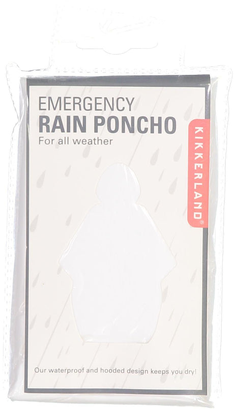 Kikkerland Emergency Rain Poncho - PO01-A