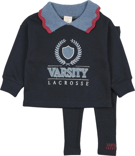 Analogie by Lil Legs Fan Club Collection Baby Girls Sweatshirt Outfit - AF26S520B