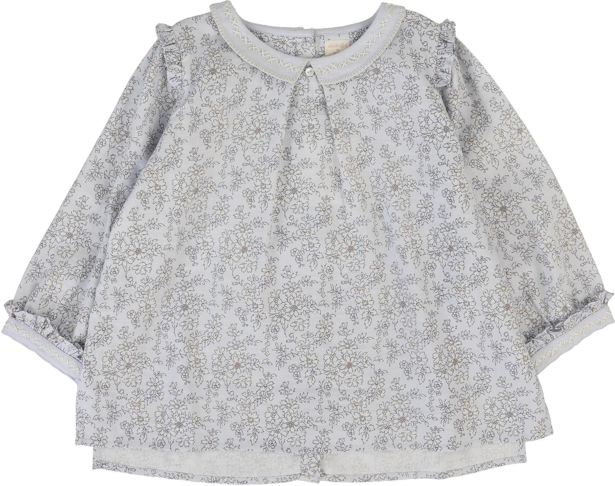 Analogie by Lil Legs Mountain Meadows Collection Girls Long Sleeve Blouse - MMBL