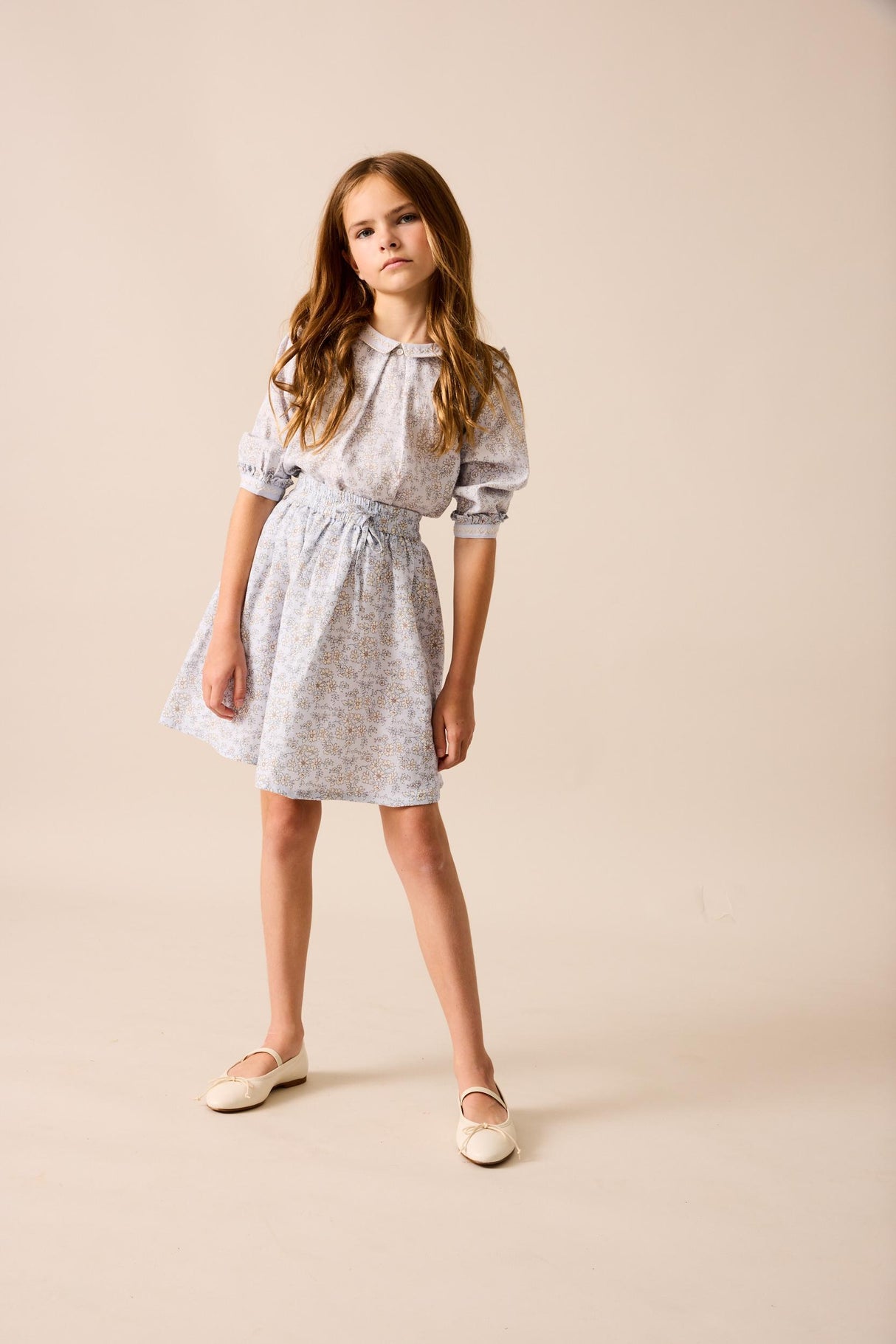 Analogie by Lil Legs Mountain Meadows Collection Girls Long Sleeve Blouse - MMBL